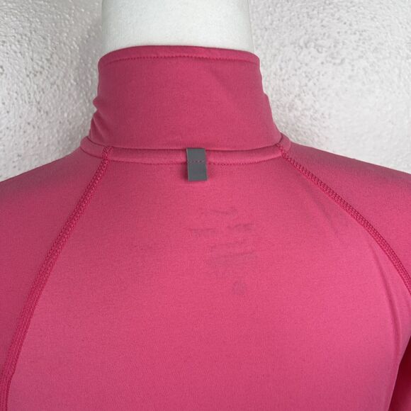 Nike Sweater Women Extra Small Pink Long Sleeve 3/4 Zip Dri-Fit Running Pullover - Picture 12 of 14